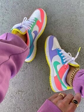 Womens size 7 Easter Candy dunks
